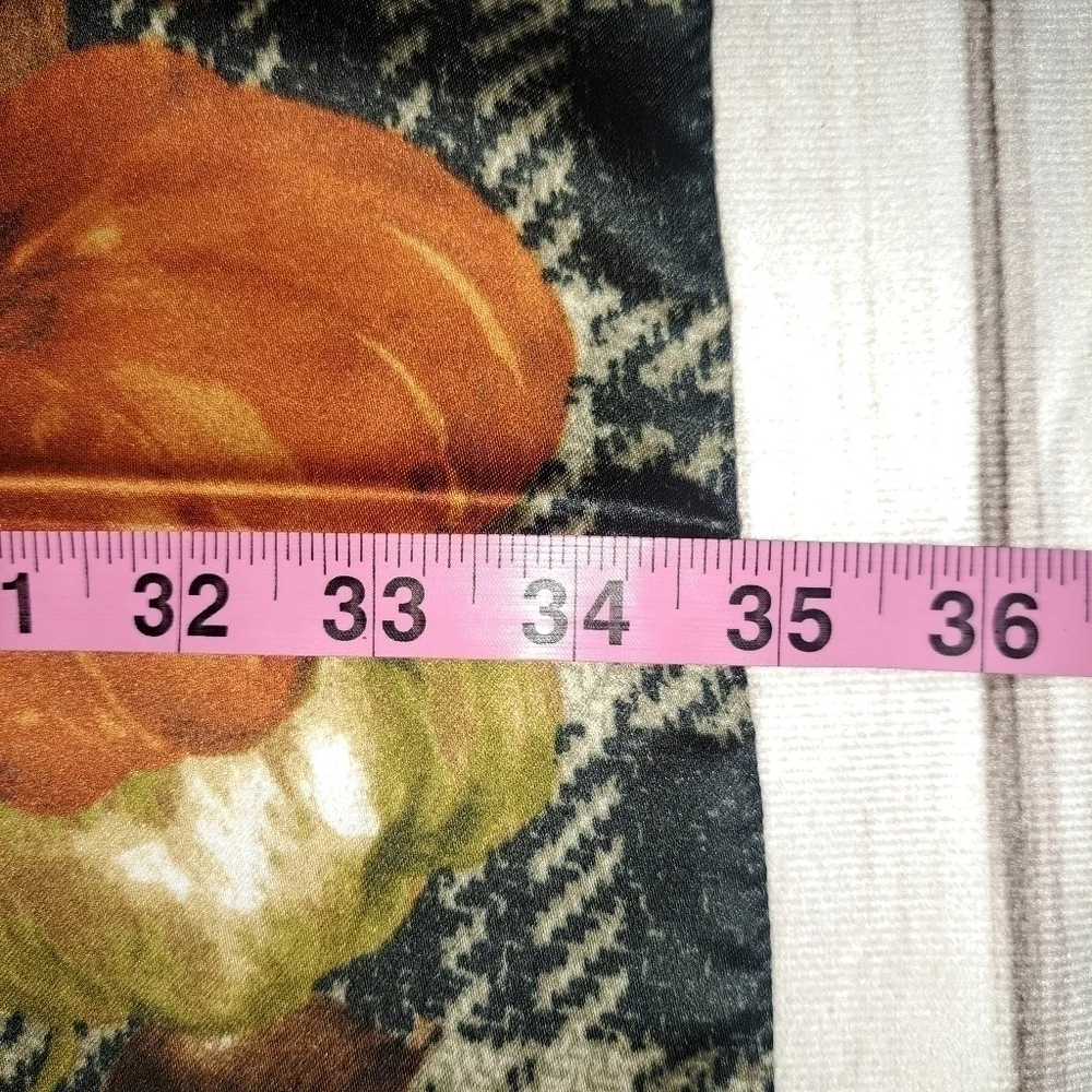 Punpkin Gourd Acorn Plaid Autumn Scarf